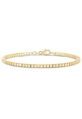 stunning gold fashionable diamond cut cube kids bangle bracelet